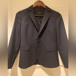 J.Crew 2P petite suit jacket blazer Super 120’s navy
